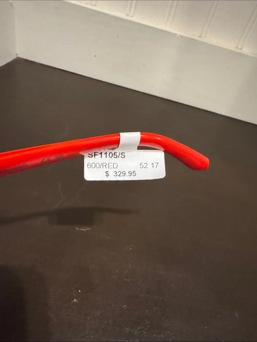 Salvatore Ferragamo womans Red Rectangle Sunglasses new with tags never worn